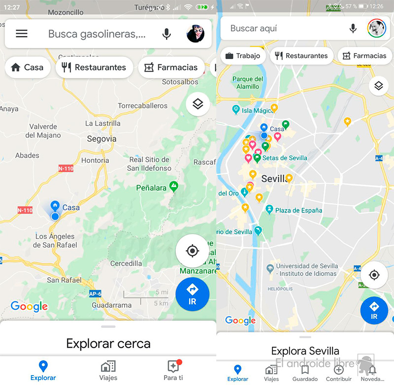 Google Maps перепроектирует свой интерфейс и устраняет боковое меню