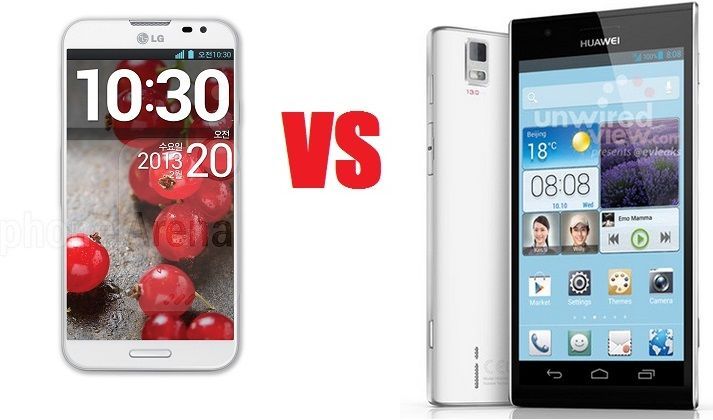 LG Optimus G Pro против Huawei Ascend P2