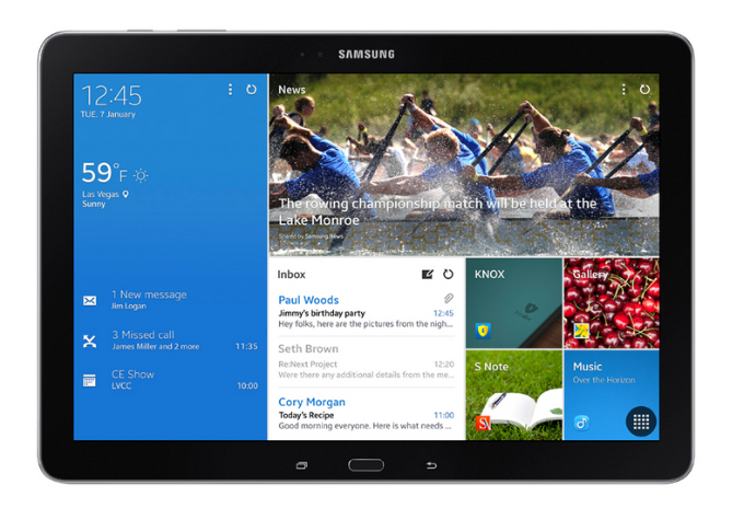 Samsung Galaxy Tab S: первая линейка планшетов с 2K AMOLED дисплеем и сенсором отпечатков пальцев
