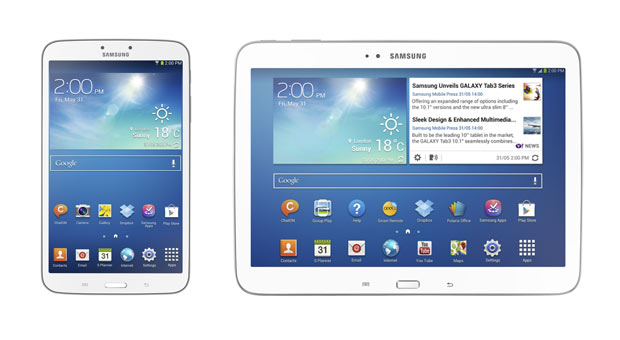 Линейка Samsung Galaxy Tab 3 расширяется за счет 8-дюймовых и 10,1-дюймовых моделей.