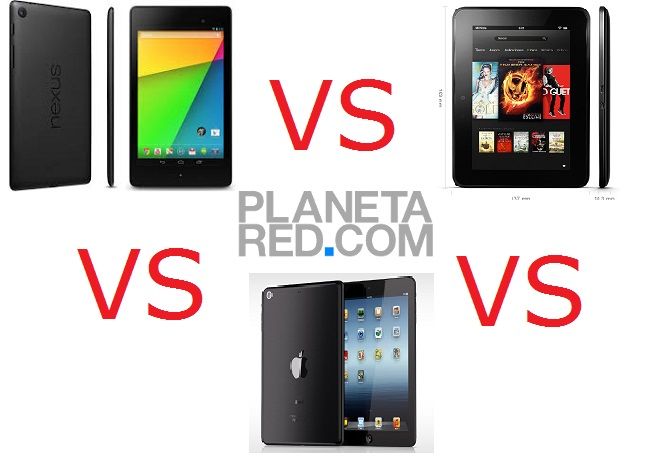 Nexus 7 против iPadMini против KindleFireHD